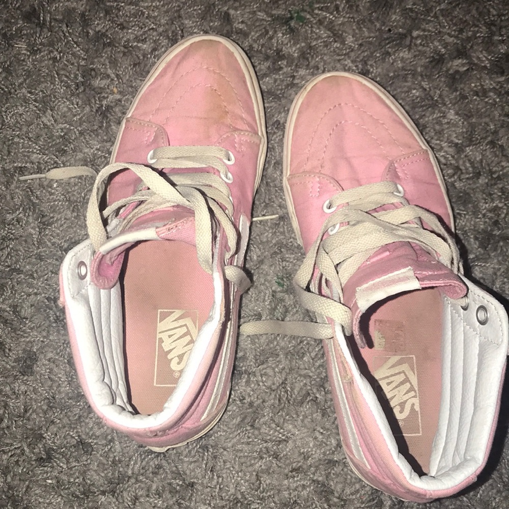 pink vans sk8 his
